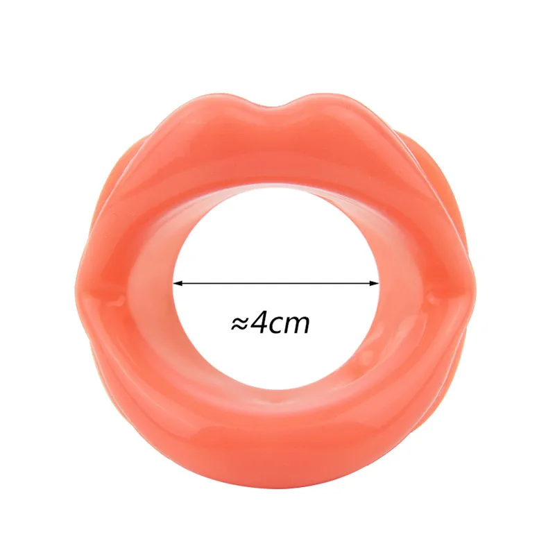 Новые 3 Цвет пикантные женские туфли с рисунком в виде губ резиновая рот кляп