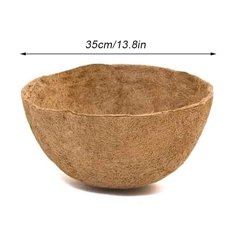 

Flower Basket Coconut Fiber Mat Multifunctional Large Capacity Replacement Liner for Balcony Courtyard Garden HVR88