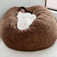 microsuede foam giant bean bag lazy sofa cover memory living room no filling 130 150cm