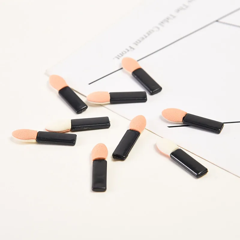 10Pcs Single-end Sponge Nail Powder Puff Brush Eyeshadow Stick Makeup Manicure Nail Art Tool