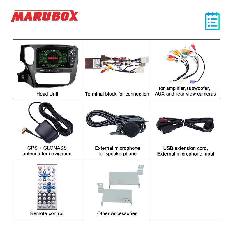 Автомобильный DVD-плеер MARUBOX для Mitsubishi Outlander 2012-2018 Android 10 GPS автомобильное радио