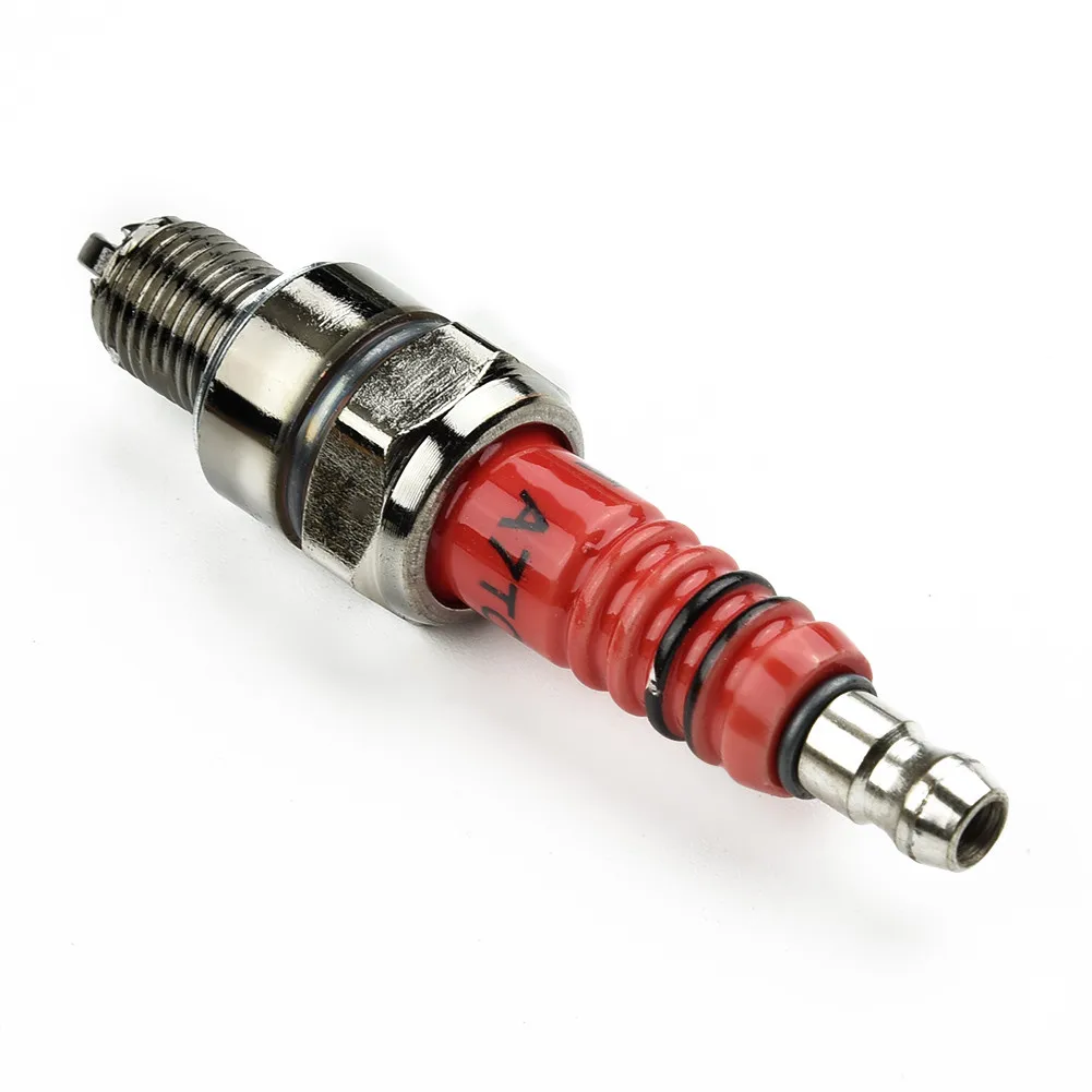 

Go Kart Car Spark Plug ATRTC 10mm High Performance 3-Electrode For GY6 50cc-150cc Motorcycle Scooter Dirt Bike CR7HSA