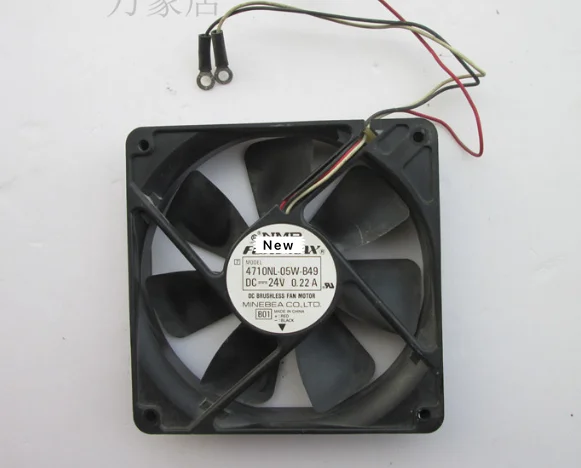 Для модели 120 nl-05w-b49 B05 DC 24V 0.22A 3-проводной Вентилятор охлаждения сервера 120x25 мм |