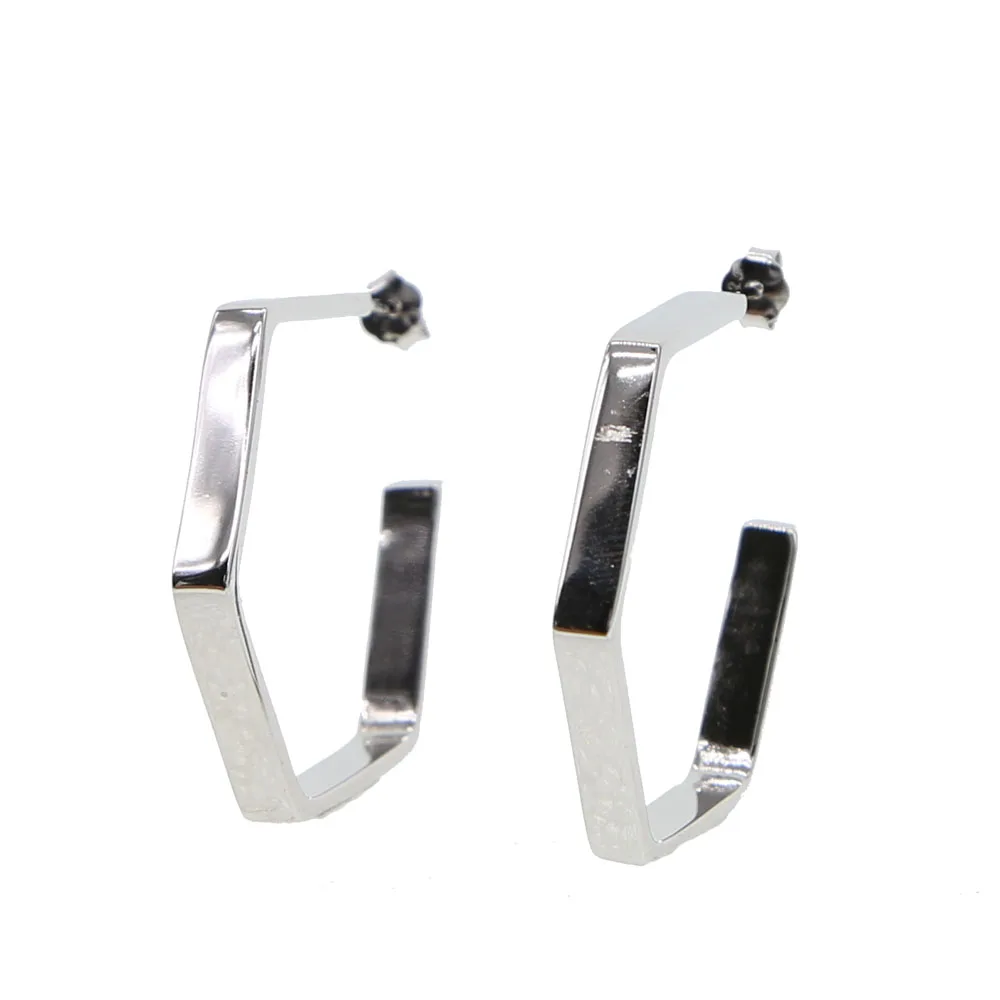 Изящные Модные серьги joker с высокой полировкой Геометрические Квадратные