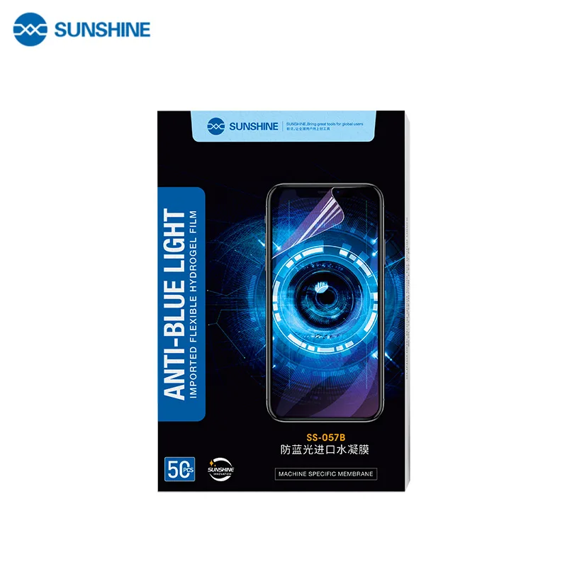 

SUNSHINE 50 шт., импортная Гидрогелевая пленка с защитой от сисветильник, гибкая Защитная пленка для экрана, наклейка для резака