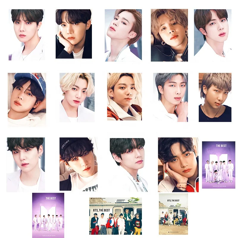

Wholesale 2pcs/set Kpop Japan Album Film Out The Best Bangtan Boys Wallpaper Poster New Photo Album HD Poster Adhesive Sticker