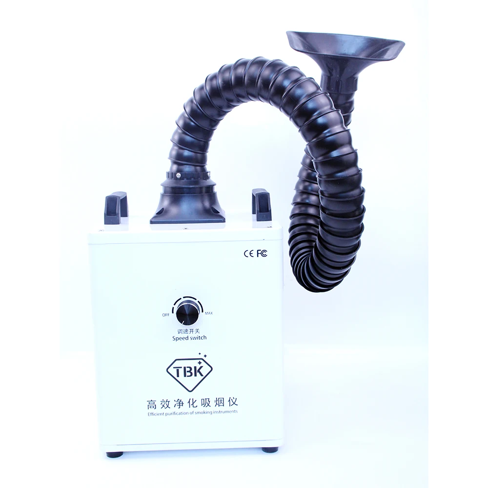 Cortador láser Extractor de humos con filtro HEPA, 220V, instrumento para fumar, purificador de humo de alto filtrado, TBK