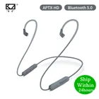 Кабель для наушников KZ Aptx HD QCC3034, Bluetooth 5,0, с беспроводным модулем, с поддержкой AS10, ZST, ES4, ZSN Pro, ZS10, AS16