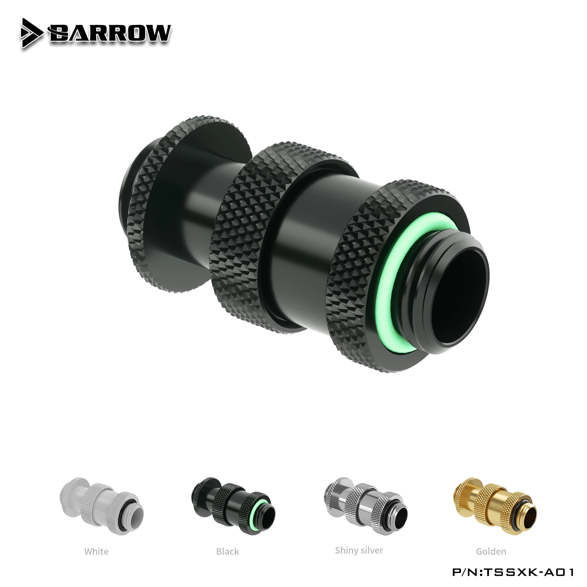 

Barrow Rotary Connectors Extender (22-31mm) use for SLI CF Card G1/4" Male to Male Cross Fire Fitting Metal Telescopic fitting