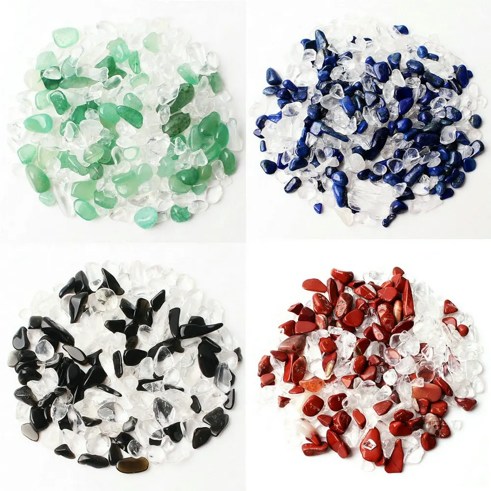 50 г Природный Горный кварц кристалл смешанные цветные камни бусинки рок чипы
