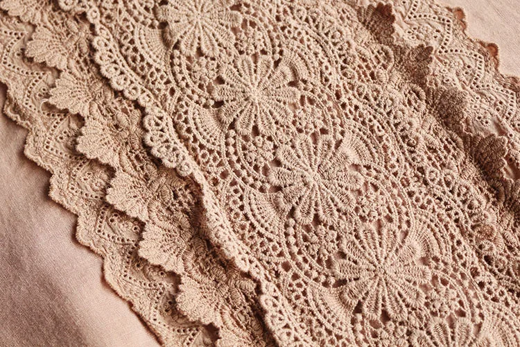 

New Autumn Women Dress Mori Girl Solid Color Lace Peter Pan Collar Long Sleeve Casual Loose Midi Dresses Women Cute girl 2020