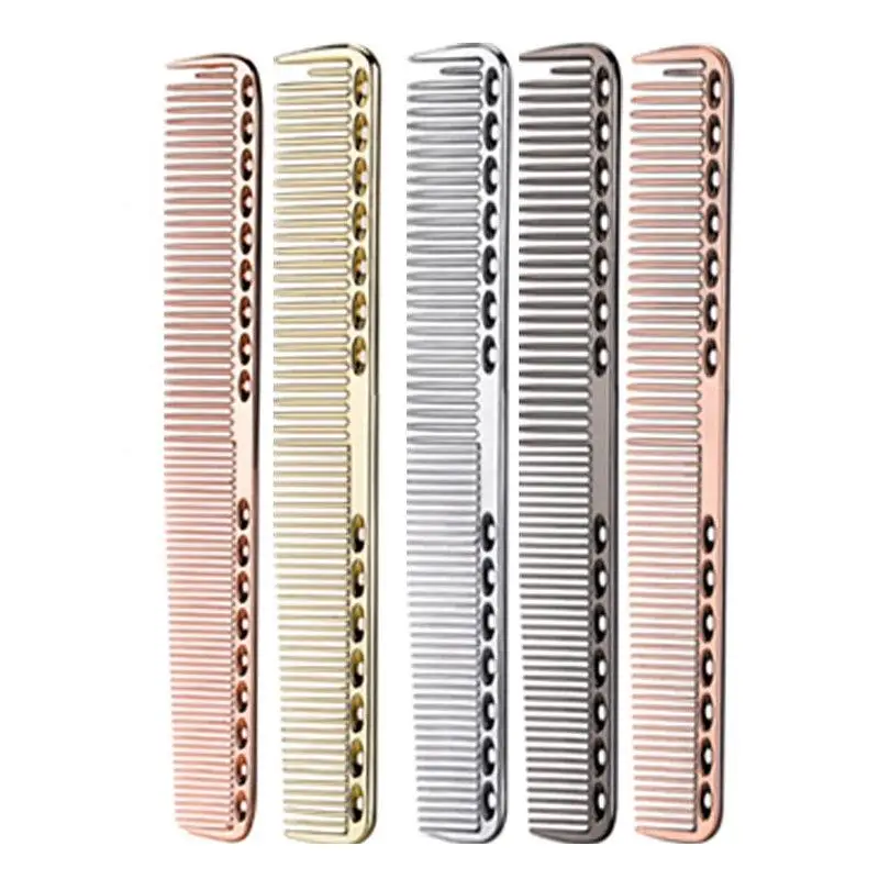 

1Pcs Stainless Steel Hair Combs Anti-static Professional Hair Combs Hairdressing Anti-static Barber Comb Salon Hair Styling Tool