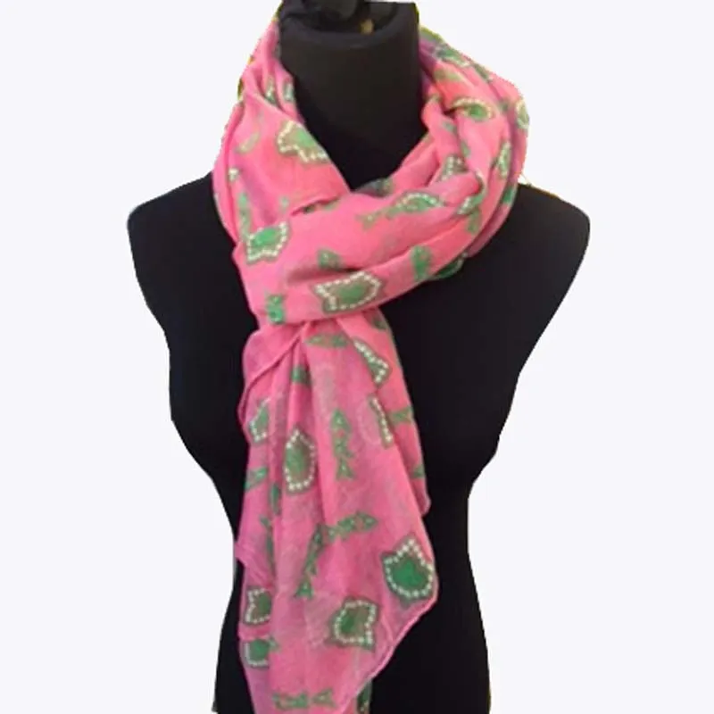 Греческое братство письмо изготовленным на заказ логосом розового и зеленого