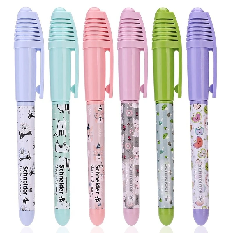 

Childlike Schneider Fountain Pen 0.35mm EF Nib Writing Lovely Cartoon Design Replaceable Ink Cartridges