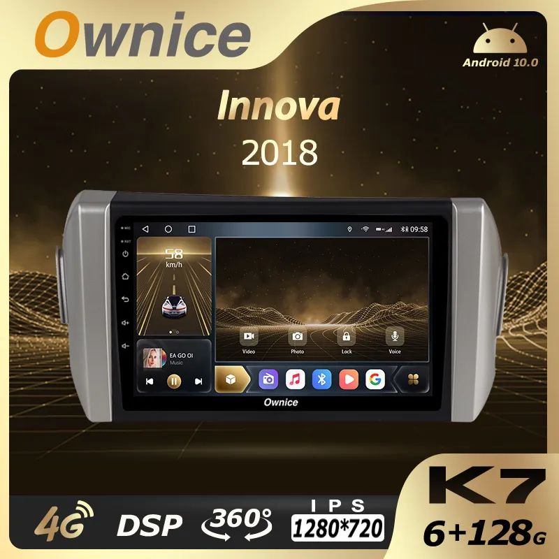 

Автомобильная Мультимедийная система Ownice для Toyota Innova 2018, 2Din, Android 10,0, автомобильное радио, автомобильное аудио, 6 ГБ + 128 ГБ, 4G, LTE, SPDIF 360, камера ...