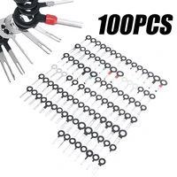 100pcs pin ejector wire kit extractor auto terminal removal connector set pick connector crimp pin back needle