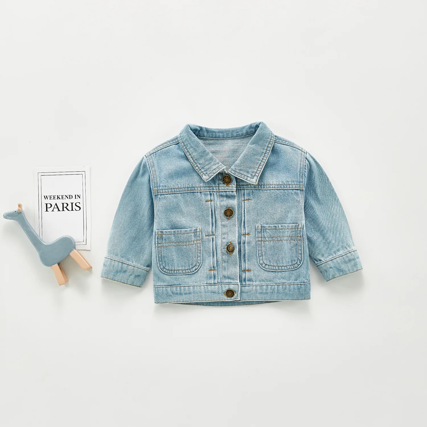 

Kids Coat Baby Boys Girls Long Sleeve 2020 Outerwear Children Spring Autumn Jackets Cartoon Print Single-breasted Clothes Tops