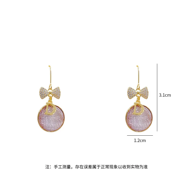 

Hot Sale Exquisite CZ Zircon Knot Stud Earrings S925 Silver Needle Delicate Letter Earrings