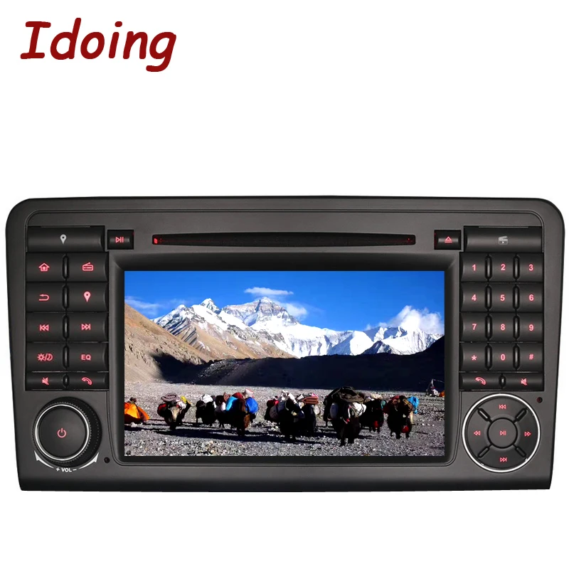 Idoing Android9.0/4G + 32G/8 Core/2Din для merceesbenz W164/X164 автомобильный мультимедийный плеер рулевое