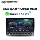 Автомобильный DVD-плеер 9 дюймов, 10,1 дюйма, DSP Carplay, Android 11,0, 6 ГБ + 128 ГБ, 4G LTE, Автомобильная GPS-карта, Wi-Fi, Bluetooth 5,0, RDS-радио для универсального Nissan