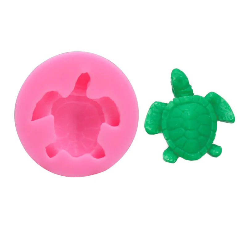 

Silicone Fudge Mold Cute Sea Turtle Shape Ocean Theme Design Pop Cake Decoration Tool DIY Kitchen Baking Mould