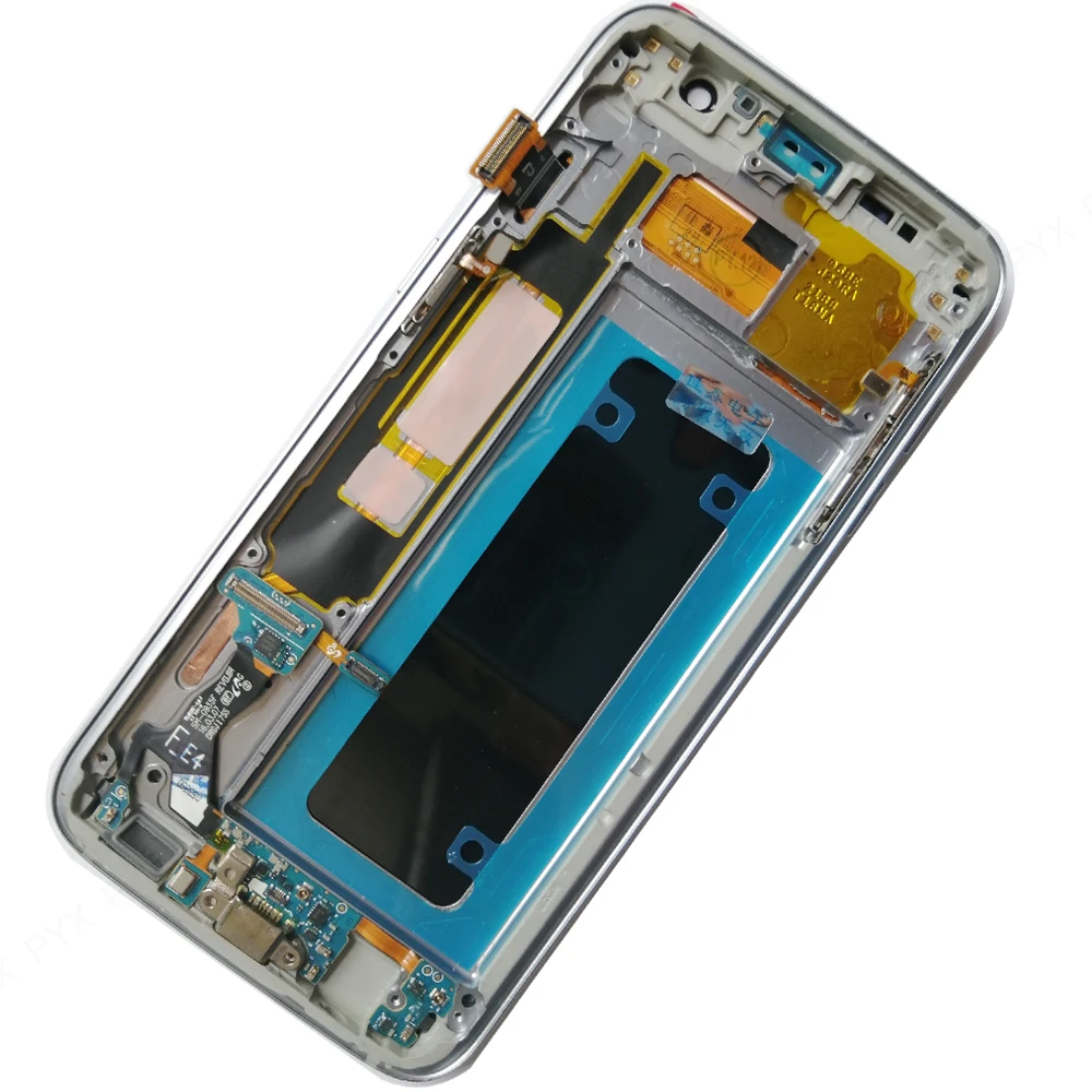 ЖК дисплей 100% дюймов с органическим светодиодом для SAMSUNG Galaxy S7 edge G935 G935F +