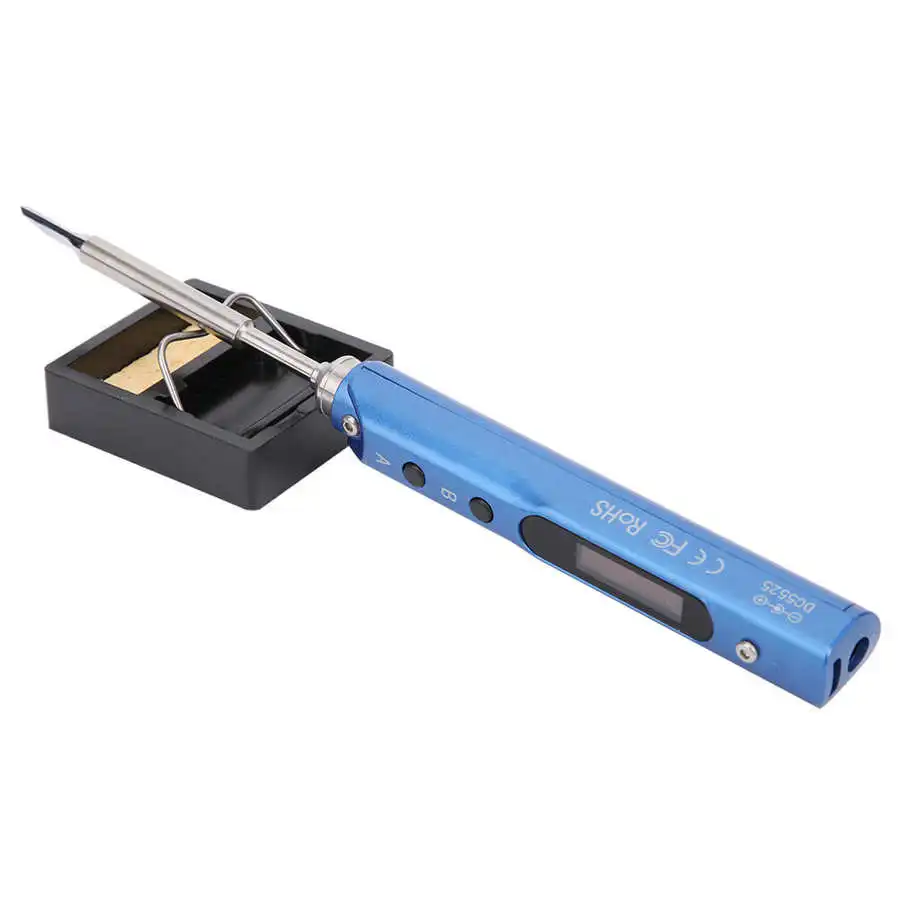 Электрический паяльник в комплекте мини-паяльник с цифровым дисплеем и