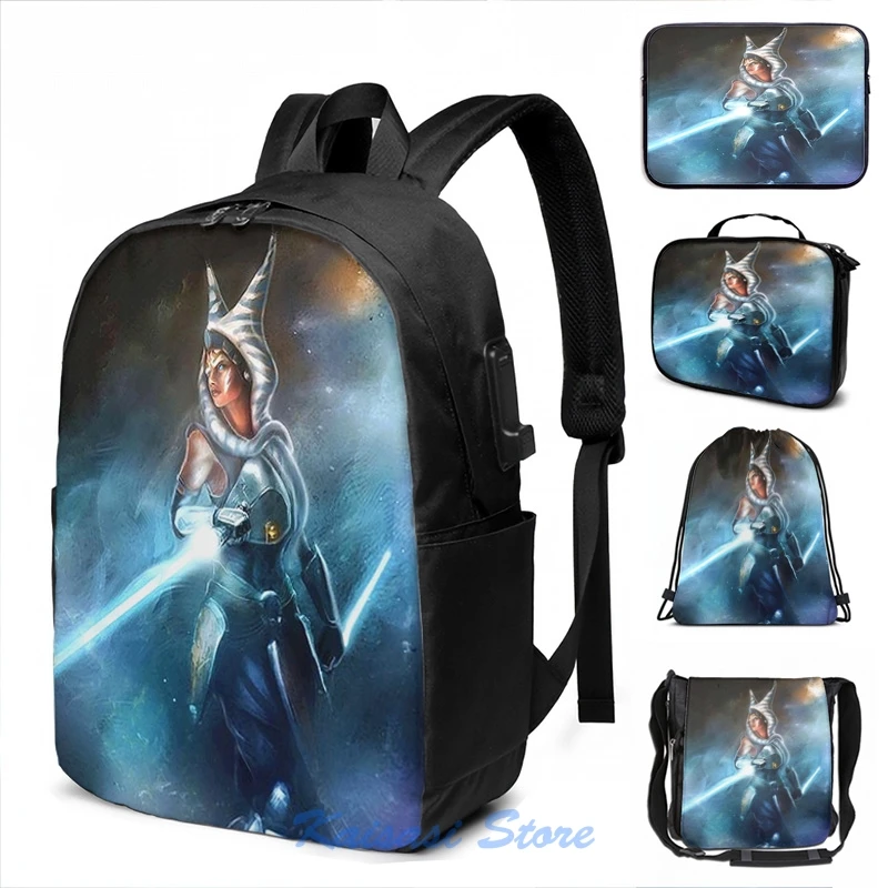 Рюкзак Ahsoka Tano fulcrum с забавным графическим принтом школьные ранцы для мужчин и