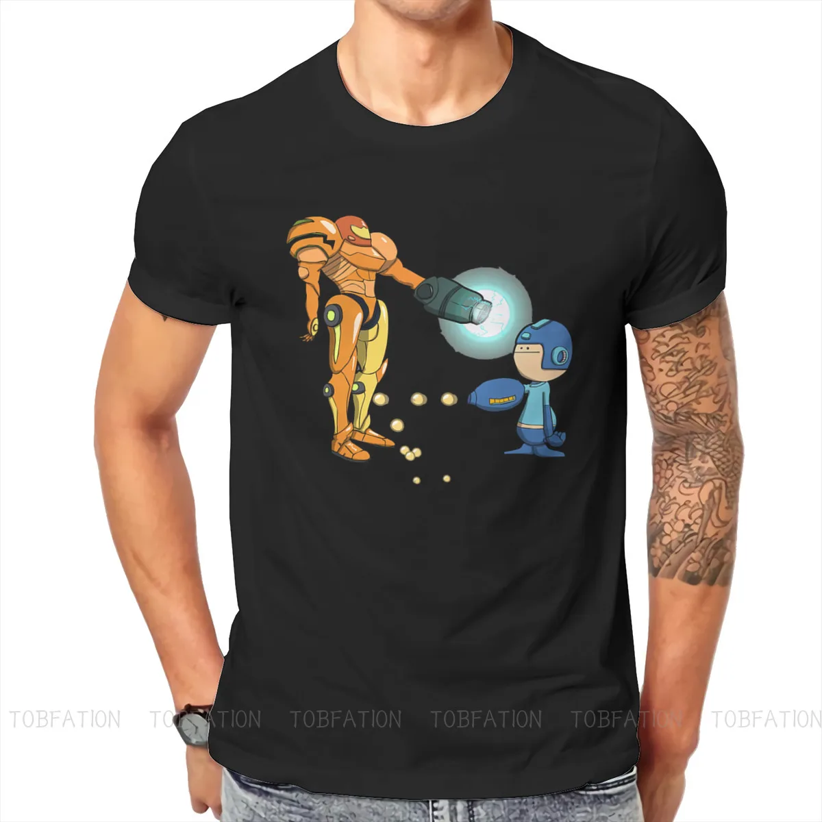 

Samus Vs Mega Special TShirt Metroid Samus Aran Game Casual Size S-6XL T Shirt Hot Sale T-shirt For Men Women