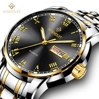 wishdoit men top brand watch luxury waterproof luminous stainless steel calendar men watch 2021 new business fashion wristwatch