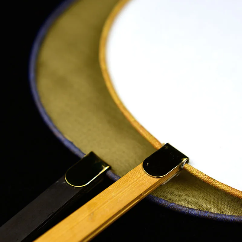 Ручной работы пустые вентиляторы для рук Круглый/пальмовый лист тутового