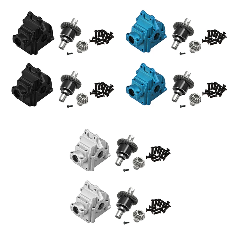 

2Set Metal Differential & Metal Gear Box for Wltoys 144001 1/14 4WD High Speed Racing RC Car Models Parts