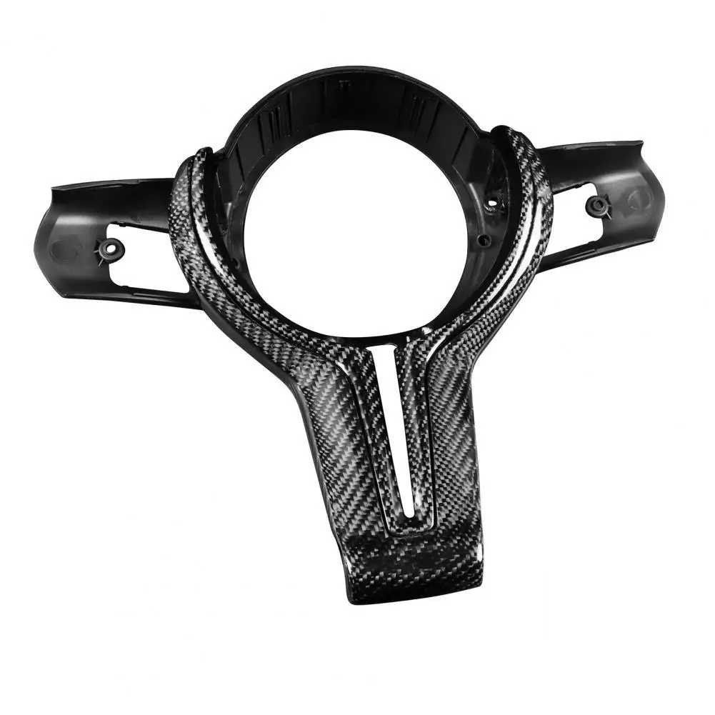 

Steering Wheel Trim Decorative Wear Resistance Carbon Fiber Inlaid Steering Wheel Replacement for BMW M-sport Series