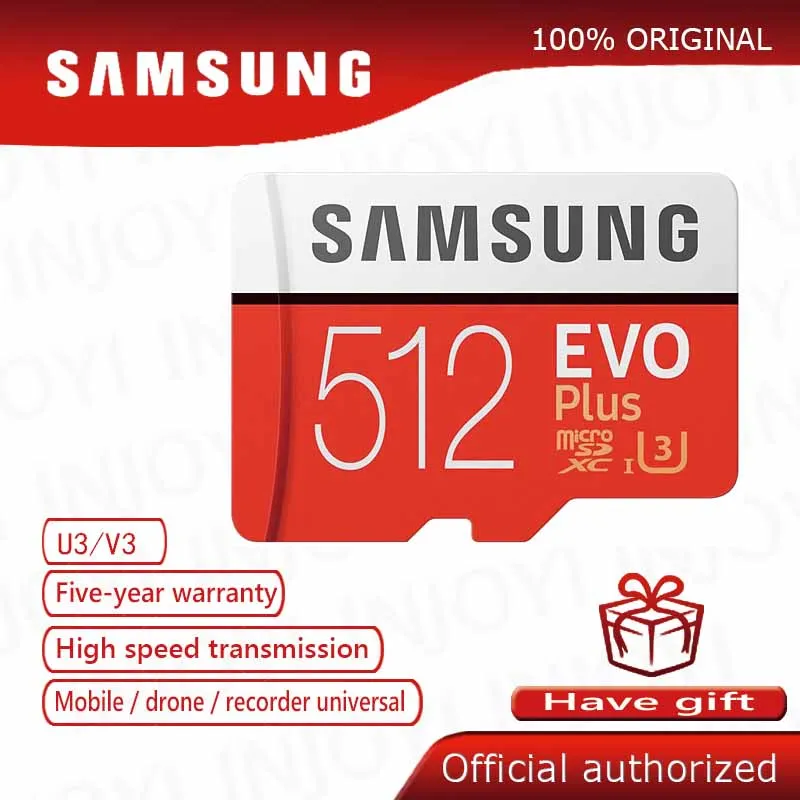 Samsung микро sd карты C10 512GB флэш карта памяти 100 МБ/с. SDXC Class10 UHS I U3 4K TF 512 ГБ|Карты