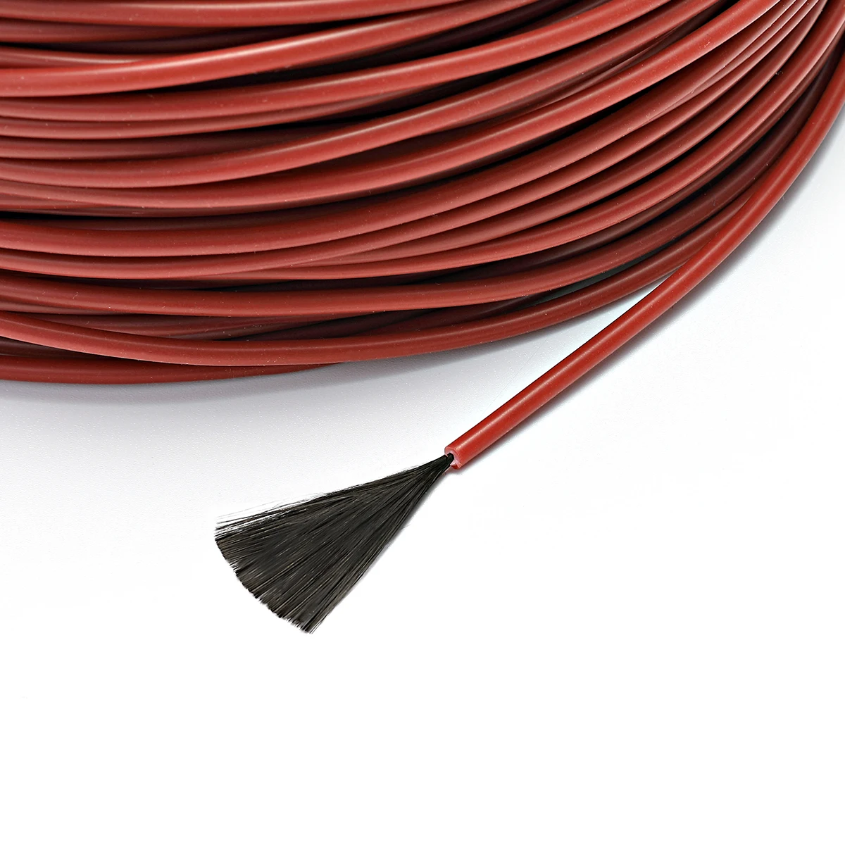 

100m 12k 33ohm silicone rubber carbon fiber heating cable 5V-220V floor heating high quality infrared heating wire