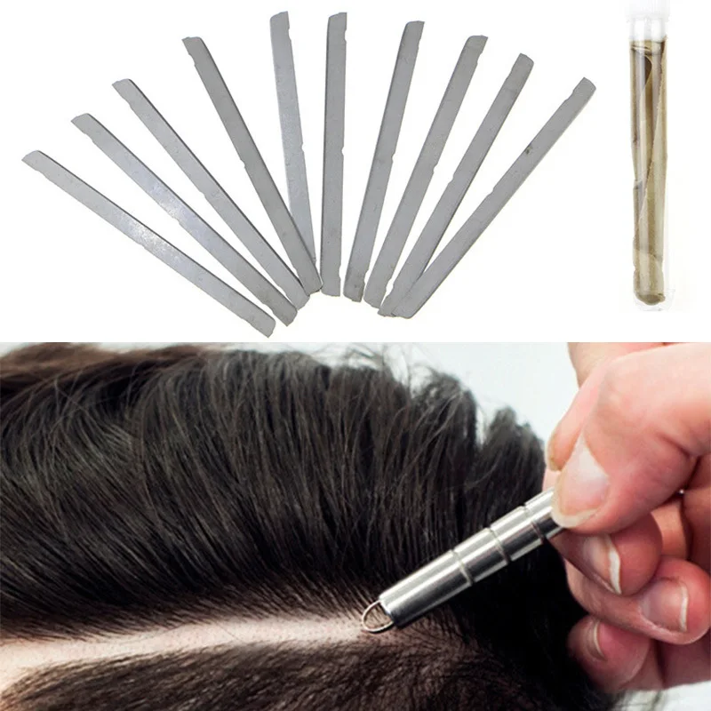 Резьба по волосам ручка зазубренная Стальная Ручка Парикмахерская бритва для