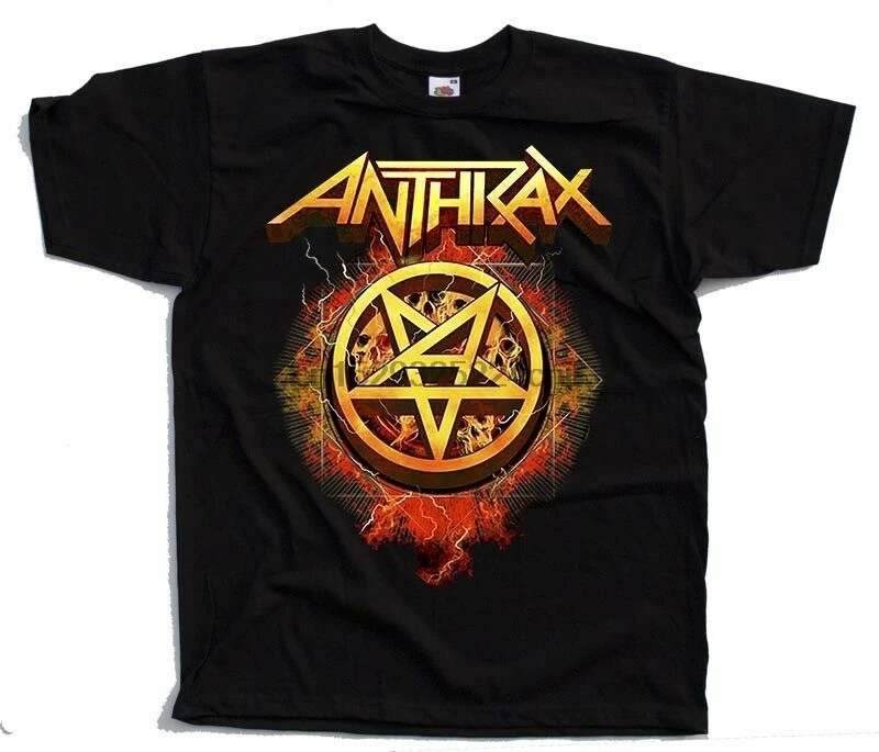Металлическая лента Anthrax V3 Thrash Постер Джоуи белладонны футболка (черная)
