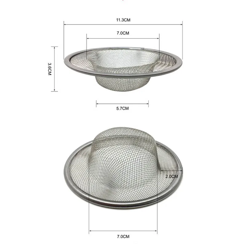 

1Pc Stainless Steel Water Sink Filter Kitchen Bathroom Supplies Multi Purpose Sewer Drain Gadgets Floor Drain Cover Hair Catcher