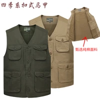 plus size mens denim vest casual multi pocket loose jacket outdoor fishing photographing jean waistcoat vest sleeveless coat