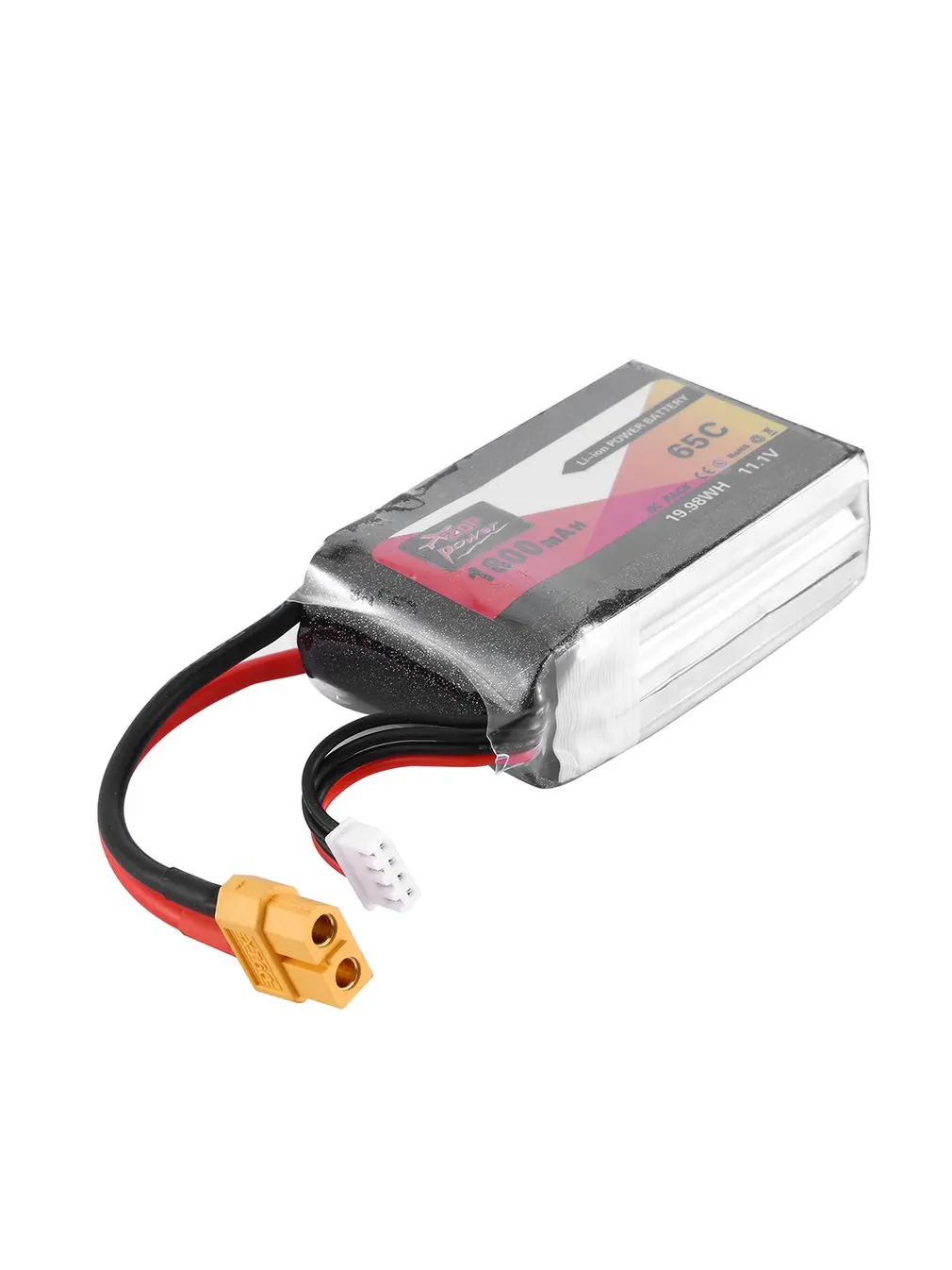 

ZOP Power 11.1V 65C 1800mAh XT60 Plug FL854458 Lipo Battery Rechargeable Battery For RC Racing RC Aircraft Helicopter Car Boat