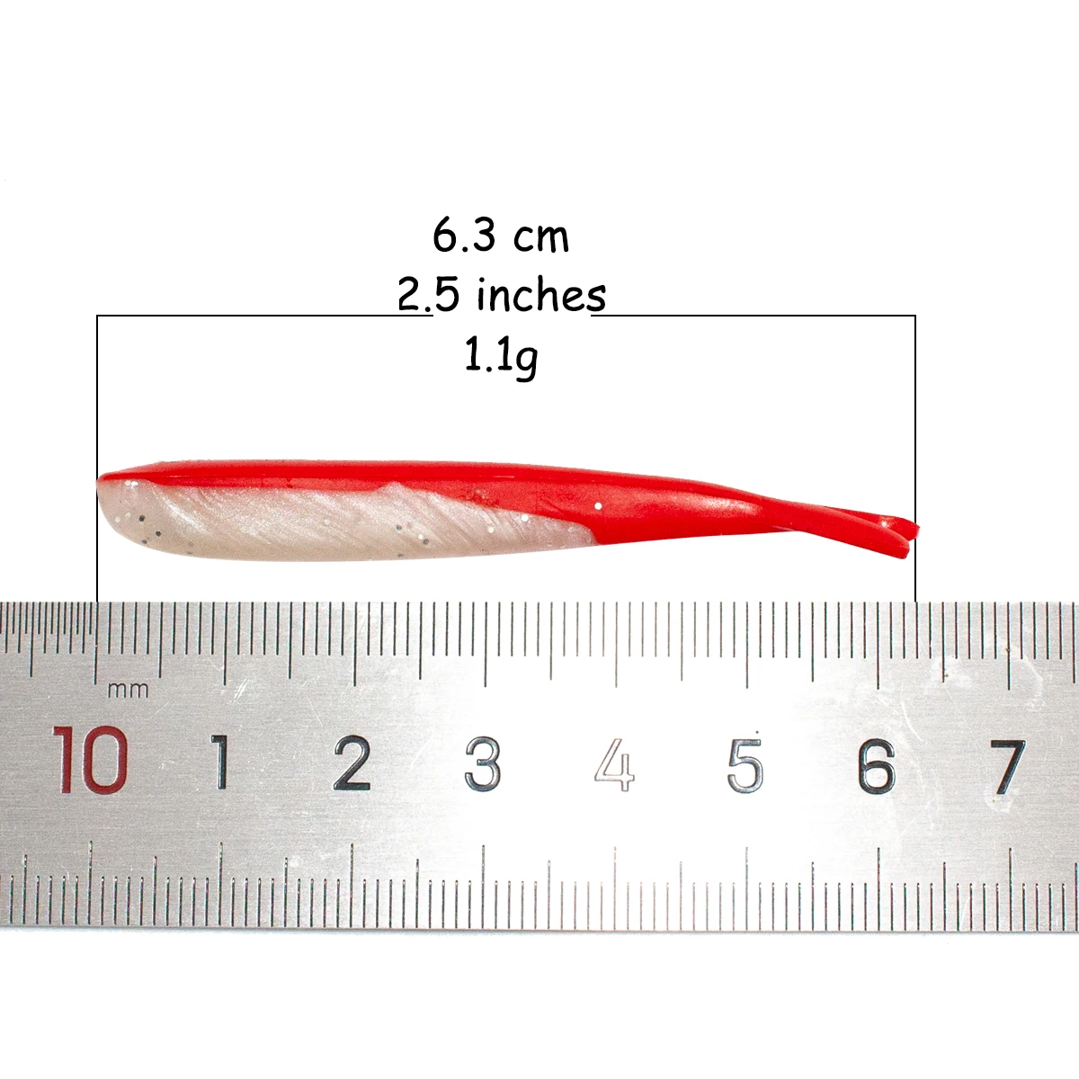 Микро мягкие приманки для ловли рыбы 63 см 1 1g 10 шт. 5 цветов кремний Swimbait Мягкая