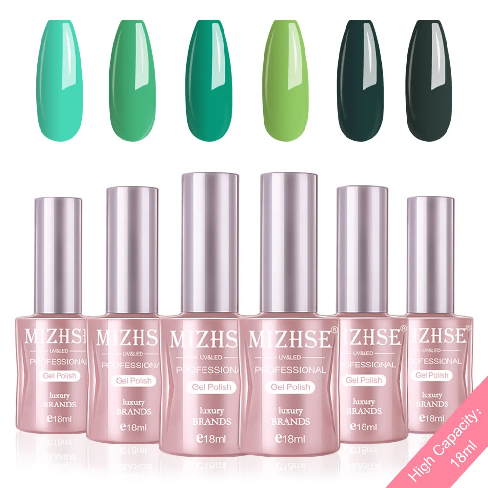 P16 MIZHSE набор гель-лака UV Vernis Полупостоянный Гель-лак лаковое гелевое покрытие для ногтей Отмачивание Чистый Цвет Гель-лак Подарочная коробка салонные наконечники - Цвет: P16