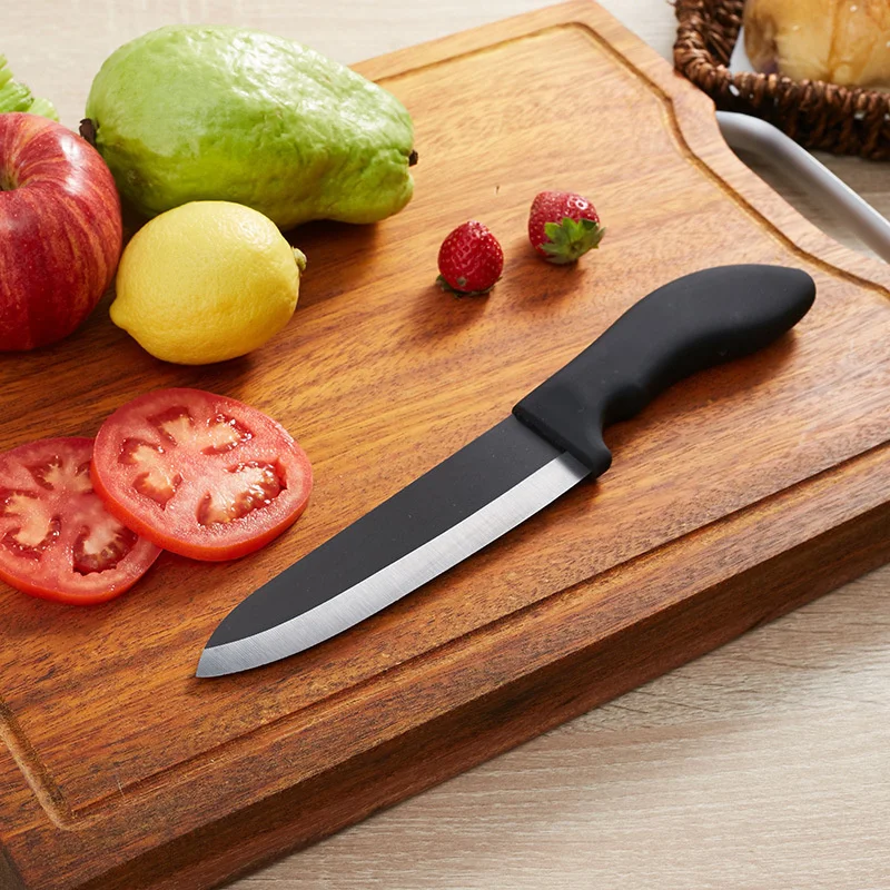 6-дюймовый Керамический нож с черным лезвием черный керамический для фруктов