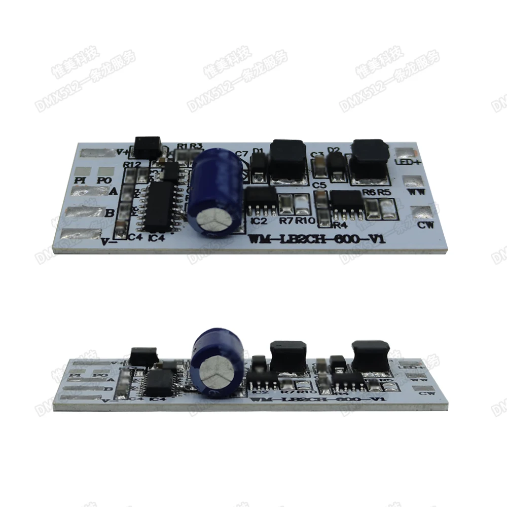 Модуль питания привода постоянного тока DMX512 двухканальная плата декодирования с