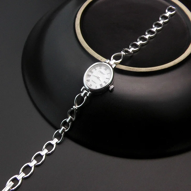 Женские и мужские ретро часы из 100% стерлингового серебра 925 пробы цветные