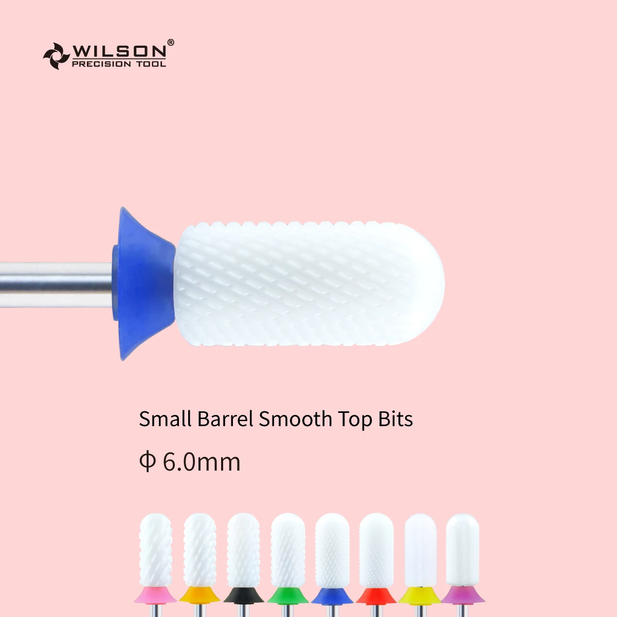 

Small Barrel Smooth Top Bit - Medium(6100026)- White Ceramic Nail Drill Bit-WILSON PRECISION TOOL