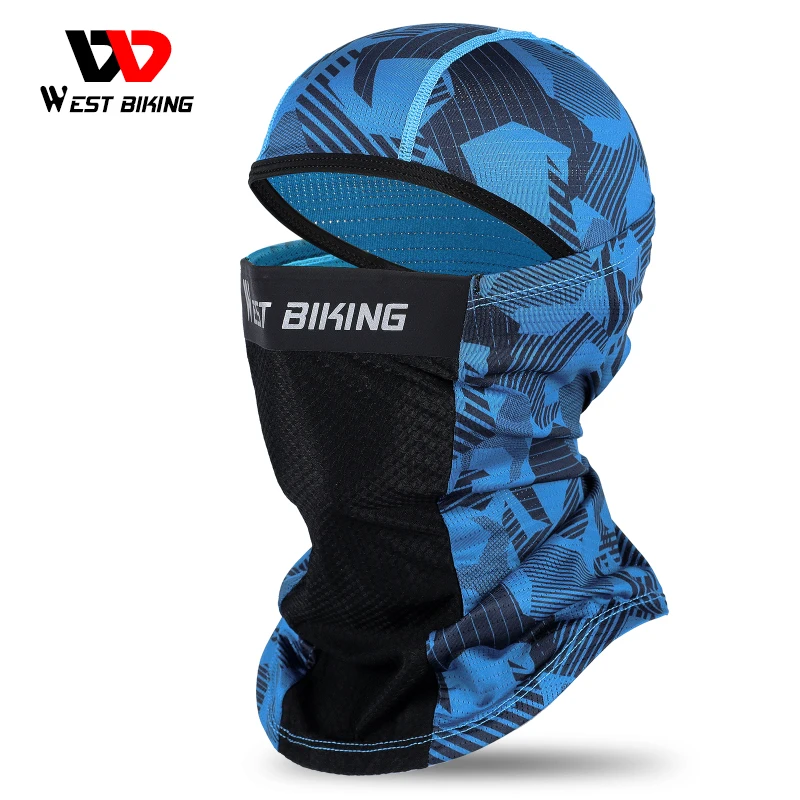 

Summer Breathable Printing Cycling Scarf With Face Mask Man Bicycle Headband Outdoor Sport Bike Cap Hat Equipment WEST BIKING
