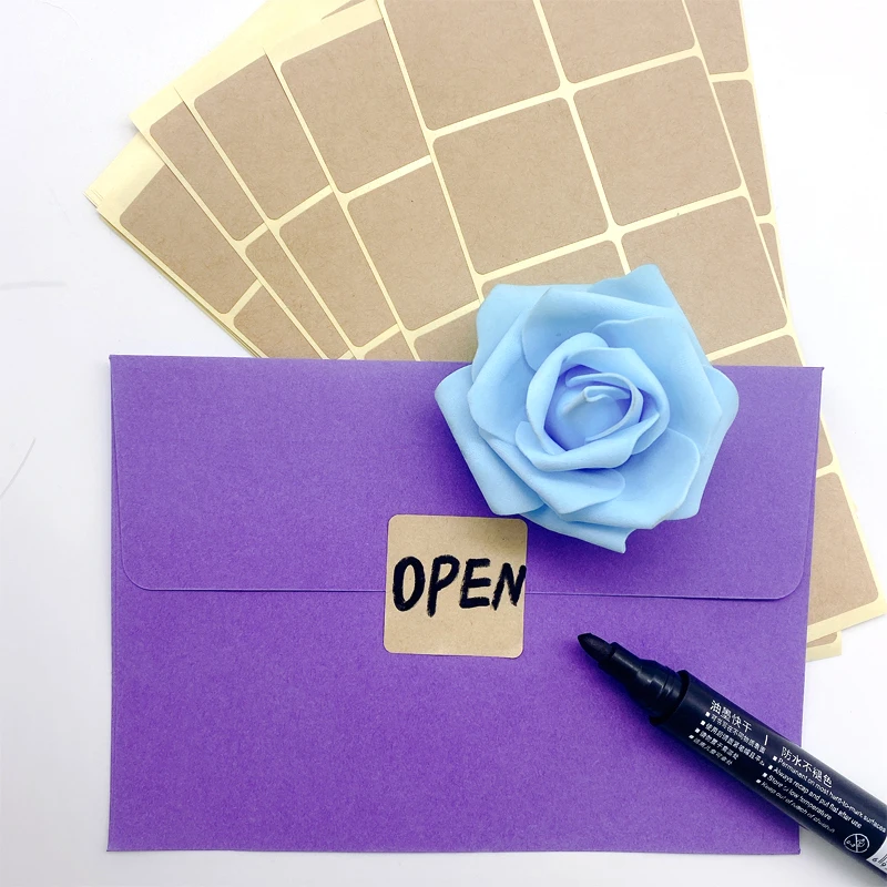 100 шт./лот новые винтажные квадратные дизайнерские крафтовые чистые