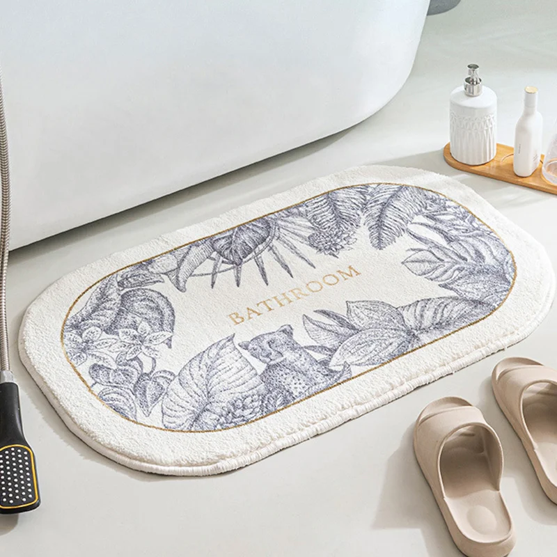 Нескользящий коврик для ванной INS Стильный впитывающие коврики Входные Коврики в
