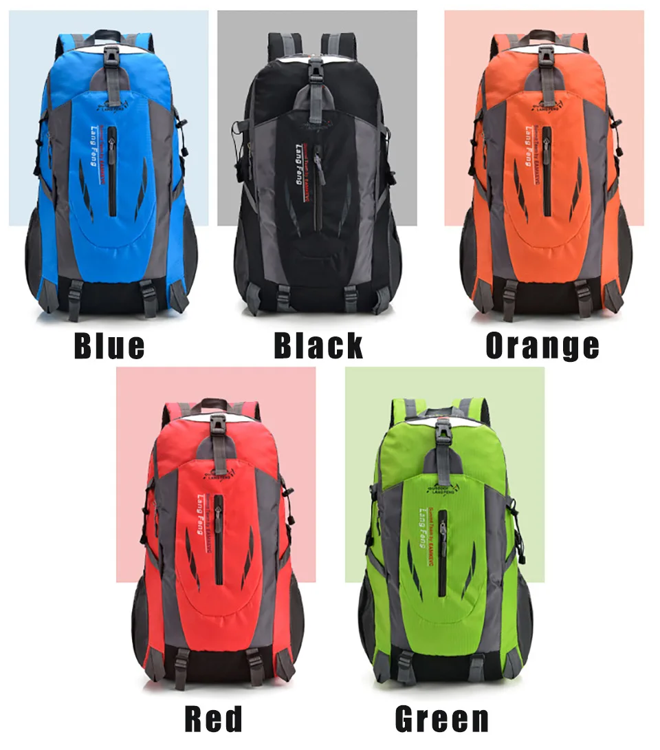 Альпинистская сумка 40 л для мужчин и женщин водонепроницаемый рюкзак рыбалки
